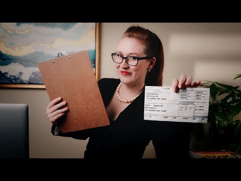 ASMR Roleplay | Accountant Does Your Taxes (Writing, Typing, Monotone Reading, Soft Spoken)