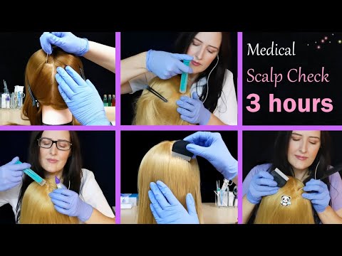 ASMR Sleep-Inducing Scalp Check Compilation: 3 hours (requested)