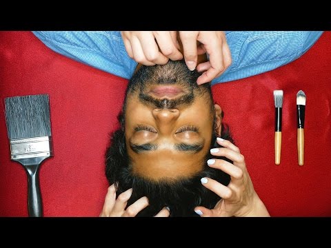 OMG Good! ASMR Scalp Massage, Beard Scratching, Rain Thunder Sounds, Ear to Ear Soft Spoken