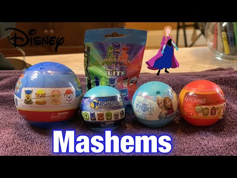 ASMR| Opening mystery PJ Masks, Lion King, Frozen & Paw Patrol SQUISHY MASHEMS| Kid Toys