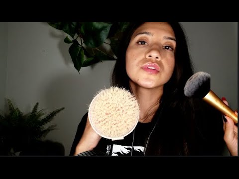 ASMR| virtual head massage with brushes ( Deep in ear, Mic brushing,) INTENSE SOUNDS