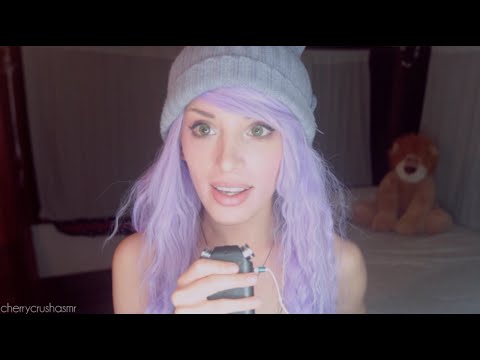 ASMR - Binaural Humming Singing Whispering | CherryCrushASMR