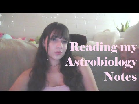 ASMR Universe & Solar System 🚀 Reading my Astrobiology Notes