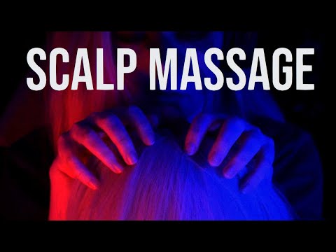 ASMR scalp massage, no talking - ambience lighting, blue yeti, wig