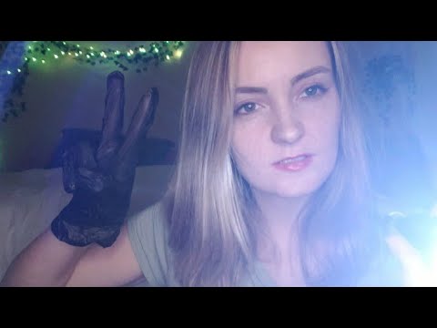 ASMR Eye Exam Roleplay chaotic, fast paced with gloves sounds, hand movements, personal attention