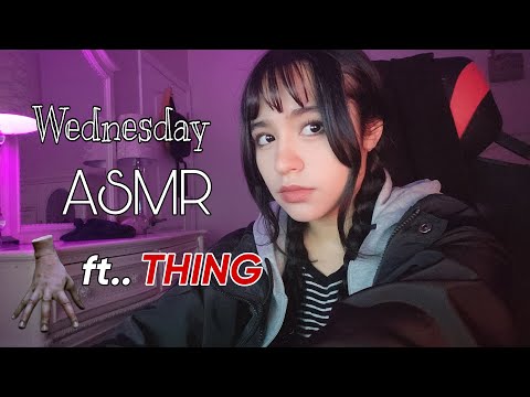 ASMR Wednesday Addams Roleplay | Typing, Soft whispering, white noise
