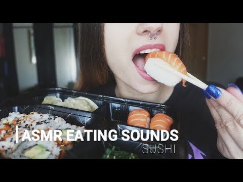 ASMR Comiendo sushi/ Mukbang Show Eating Sounds