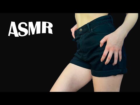 ASMR Aggressive Jeans Shorts Scratching | Skin scratching & Tapping