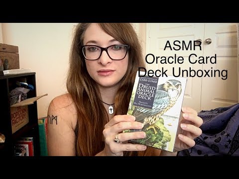 ASMR Druid Animal Oracle Card Unboxing ASMR