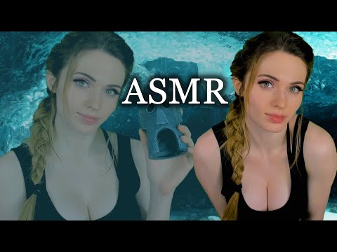 ASMR Lara Croft Roleplay - Whispers, Triggers, Cave Ambience