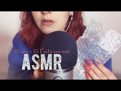 ASMR Français ~ 23 ans = 23 faits sur moi
