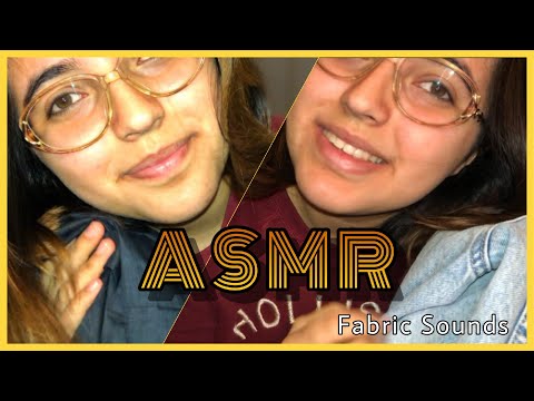 ASMR Fabric Sounds & Whispers|Jean Jacket & Raincoat Try-On