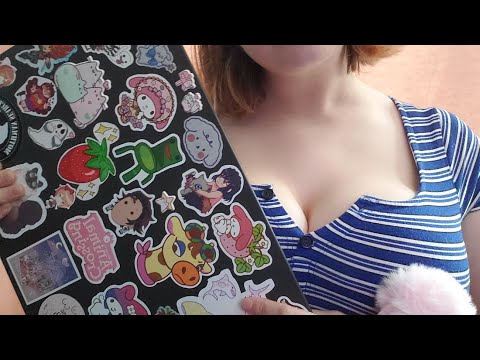 ASMR Show and Tell with the Stickers on my Laptop!