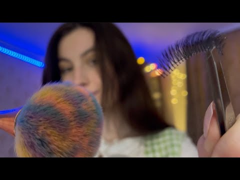 Asmr makeup application in one minute
