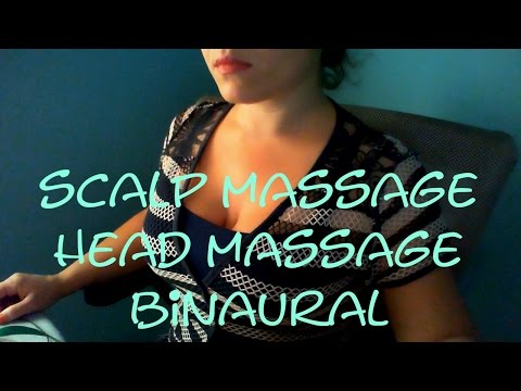 ASMR Scalp Massage Head Massage Binaural Scratching No Talking