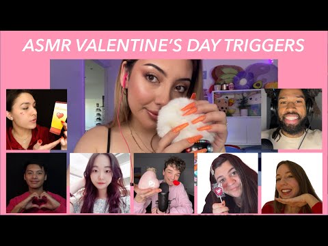 ASMR Valentine’s Day Triggers 💗❤️ ~collab~ | Whispered