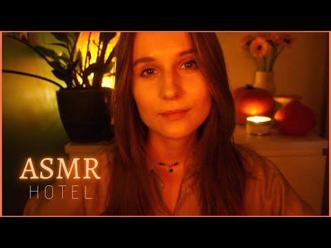 asmr po polsku 🌙 MELDUJĘ CIĘ w przytulnym hotelu w lesie 🪵 ROLEPLAY (ciche mówienie)