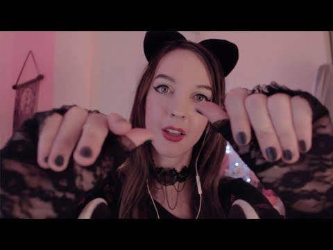 ASMR Kitten Roleplay 💕 Personal Attention, Inaudible Whisper, Mouth Sounds, Purr, Meow