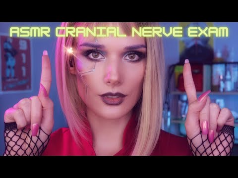 ASMR Cyberpunk 2077 Cranial Nerve Exam , Close Up , Face Touching , Role Play