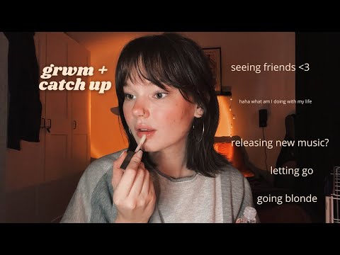 ASMR get ready with me while we catch up :)