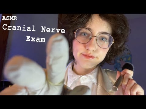 ASMR Cranial Nerve Exam - Latex Glove Sounds, Clinic Personal Attention