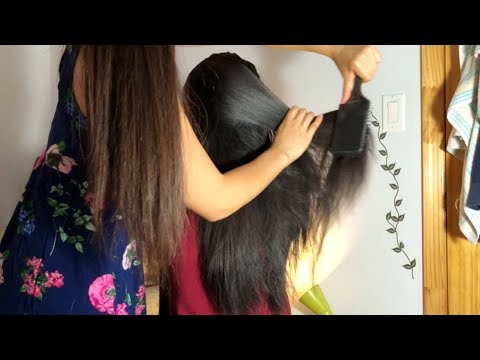 ASMR HAIR TIINGLES GALORE!! Hair Brushing + HairPlay w. SUPER TIINGLY Back Scratching!! 💆🏻😴💖