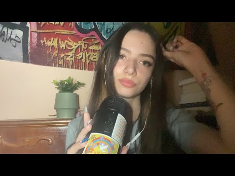 ASMR close up clicky whispered ramble (funny storytime for good laughs before sleep)
