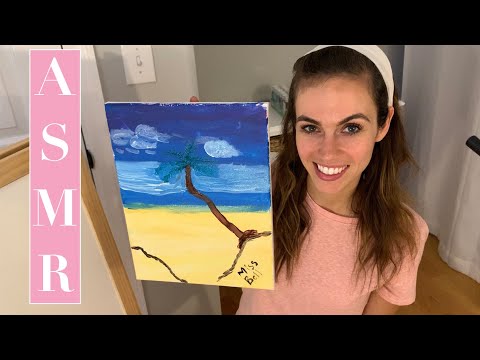 [ASMR] Painting A Peaceful Beach Scene