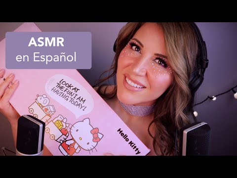 ASMR en Español - teclado mecanico de Hello Kitty 😴 sonidos y unboxing