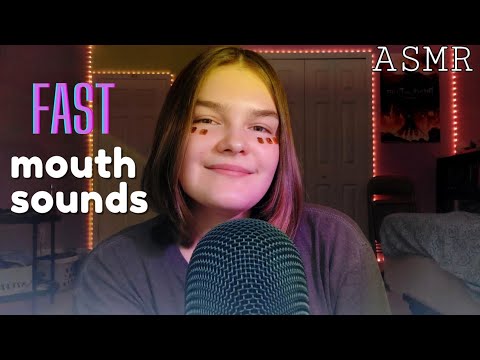 ASMR FAST Mouth Sounds, Wave and Crash Trigger, Hand Sounds ✨️you will get tingles✨️