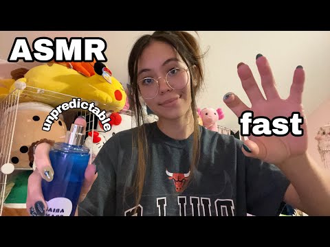 ASMR | Unpredictable Fast Triggers, Hand Sounds, and Rambles (lofi)