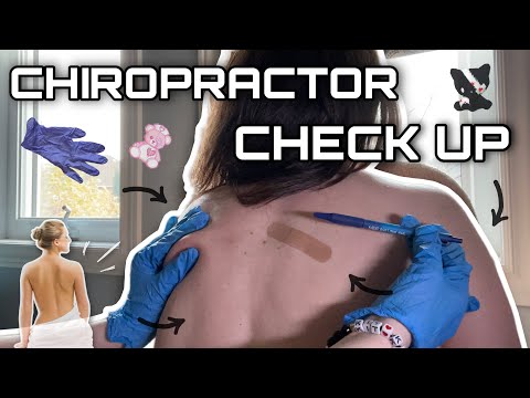 Unintentional ASMR | Real Person Chiropractor Back Inspection - Skin Pulling, Cracking, Massage +