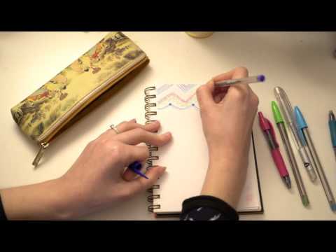 ASMR Doodling with Different Pens | No Talk