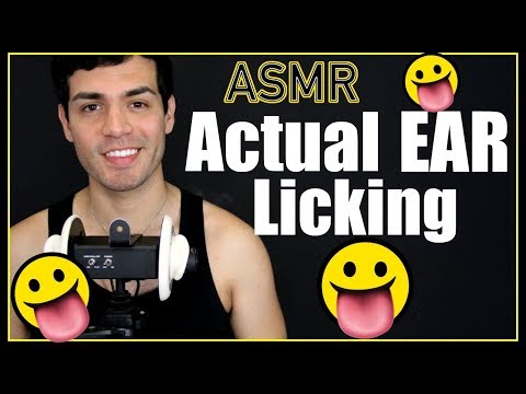 ASMR - ACTUAL Ear Licking Sounds (Male Whisper and Licks for Sleep & Relaxation)