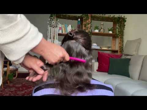 ASMR | Hair Brushing, Scalp Check and Relaxing Hair Braiding
