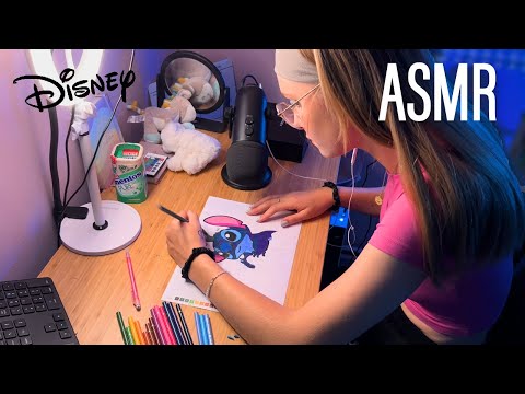 [ASMR FR] Coloriage Mystère Disney En Temps Réel ❤️ | Bruits de Crayon
