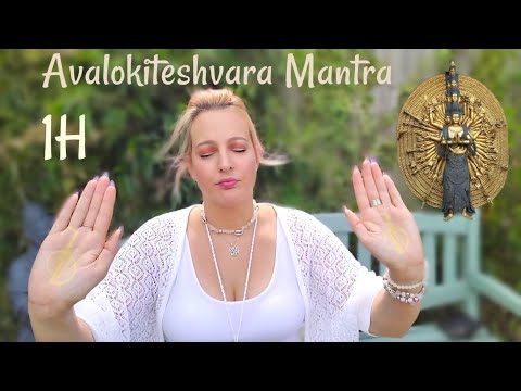 1 HOUR ASMR Reiki Chanting Avalokiteshvara Great Compassion Mantra
