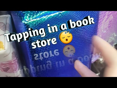 ASMR || Tapping in a book store ||