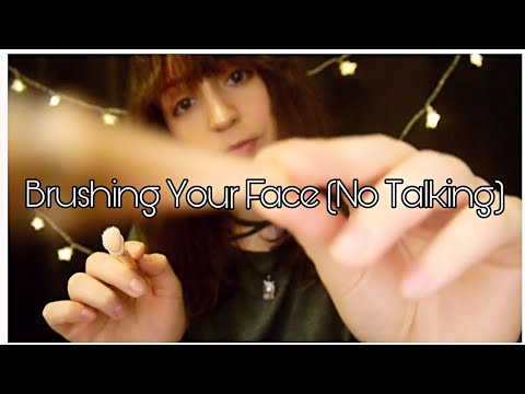 ⭐ASMR Brushing Your Face (Layered Sounds-No Talking) #asmr #brushing #notalking