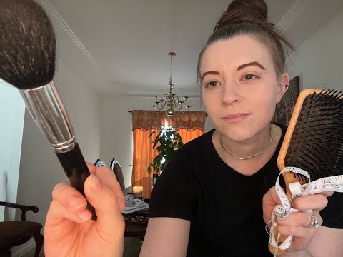 ASMR 1 Hour Doing Your Hair, Makeup, and Measuring You For Your Broadway Show