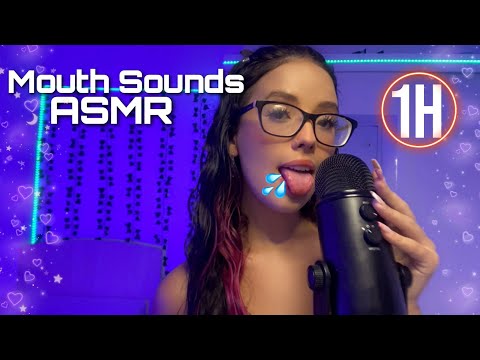 ASMR - 1 HORA DE SONS DE BOCA INTENSOS | 1H wet mouth sounds 👄💦