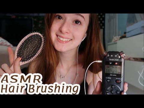 ASMR HAIR BRUSHING With a Tascam! 💆‍♀️😴💈