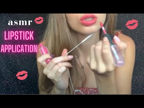 ASMR En ESPAÑOL💄 Aplicándome Pintalabios / lipstick application 💤 (Relaxing Sounds)