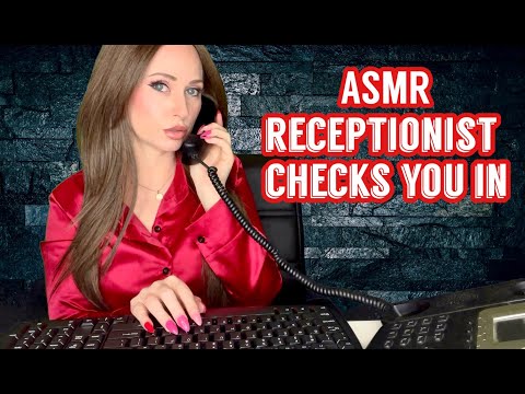 ASMR - Receptionist Checks You In