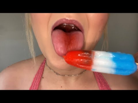 ASMR | licking YOU and a popsicle 👅✨ (lens licking + popsicle licking)