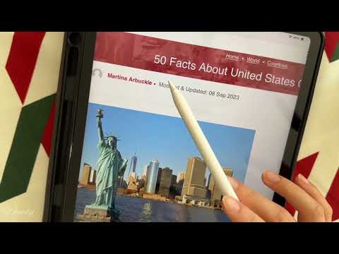 ASMR📰50 Facts about the USA | Chinese Soft Spoken