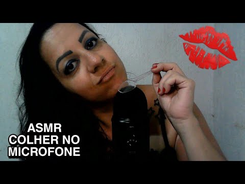 ASMR-COLHER NO MICROFONE #asmr #rumo2k #arrepios
