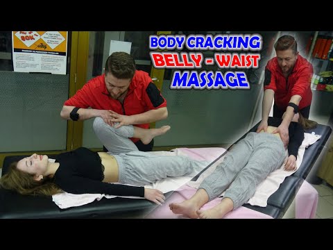 FEMALE BODY CRACKING + SCRATCHING BODY MASSAGE + Asmr back, waist, hip, belly, foot, leg massage