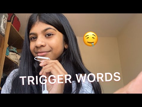 ASMR UPCLOSE TRIGGER WORDS AND HAND MOVEMENTS