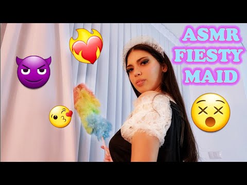 POV ASMR Flirty Maid Kidnaps You & Forcefully Cleans Every Part Of You😜 With Leather Gloves💦🤐